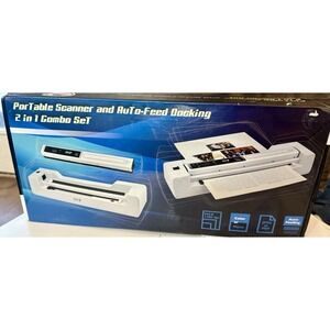 I'm Portable Scanner with Auto-Feed Dock (White) NEW In Box